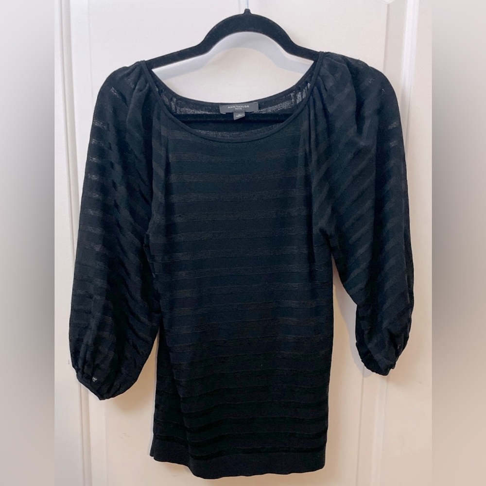 Bubble Sleeve Ann Taylor Sweater